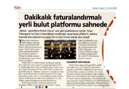 vMind Sabah Gazetesi Haberi “Dakikalık faturalandırmalı yerli bulut platformu sahnede”